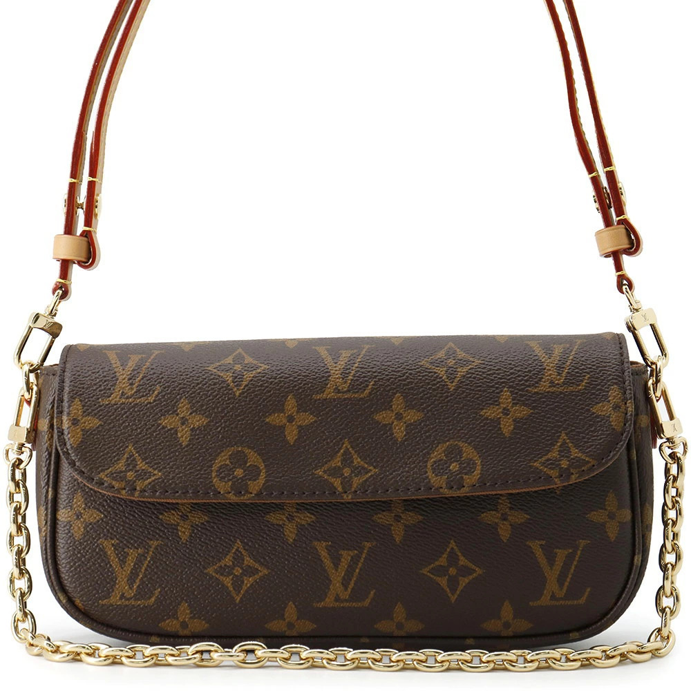 Louis Vuitton Monogram Wallet on Chain Ivy Shoulder Bag Brown